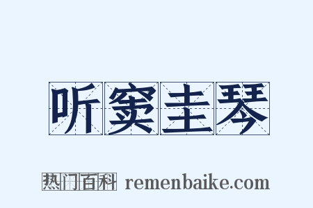 听窦圭琴是什么意思的图片